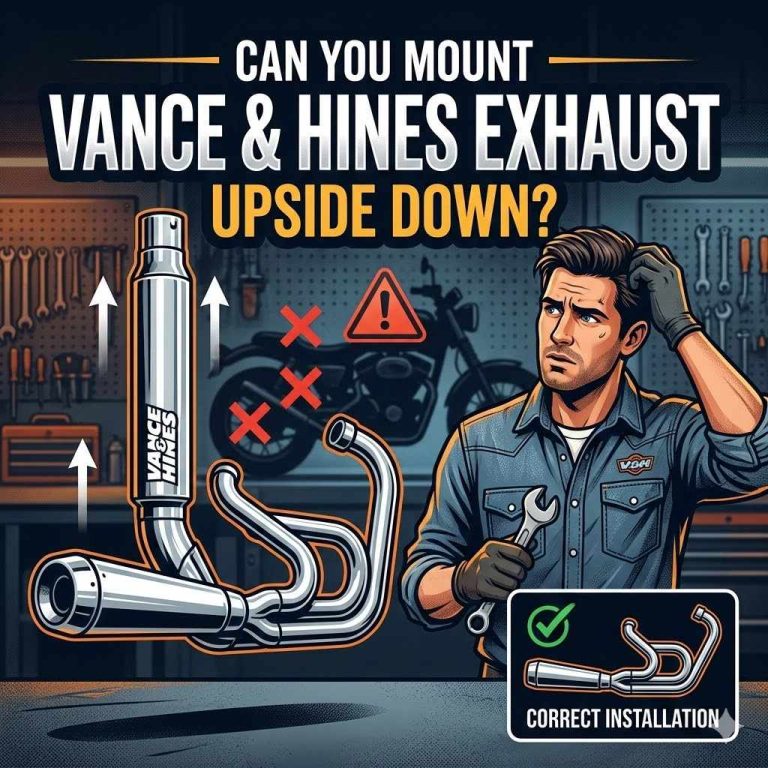 Can You Mount Vance & Hines Exhaust Upside Down