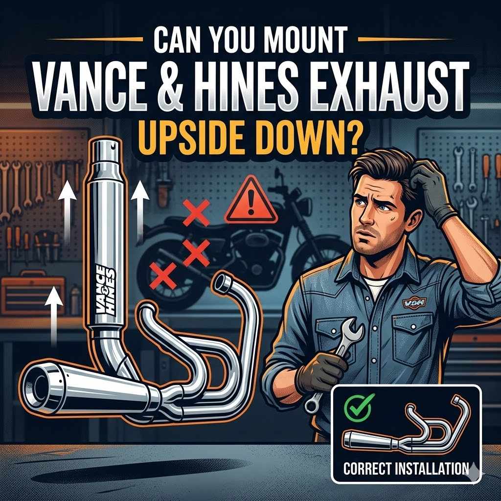 Can You Mount Vance & Hines Exhaust Upside Down
