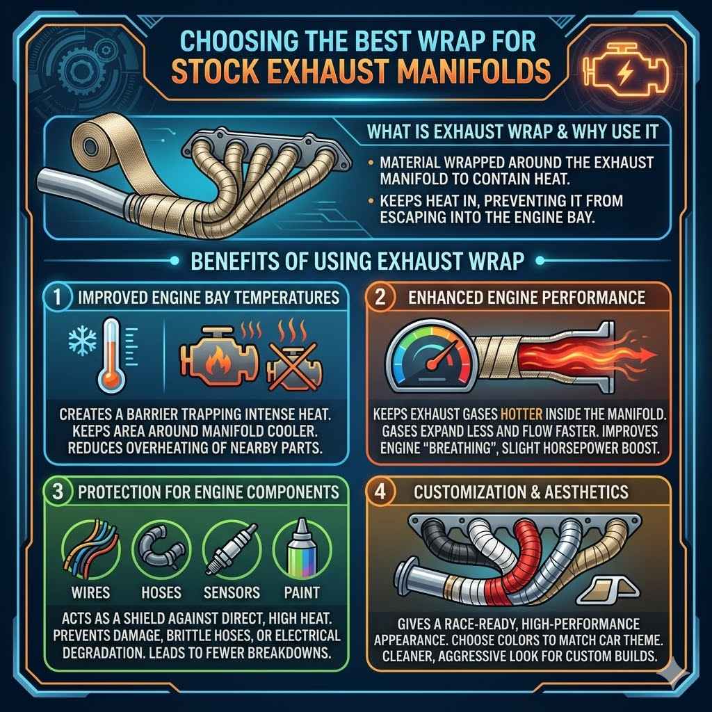 Choosing the Best Wrap for Stock Exhaust Manifolds
