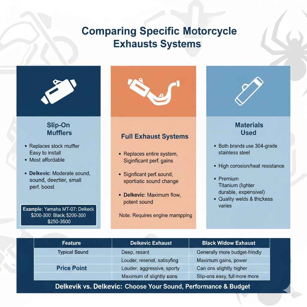 Comparing Specific Exhaust Systems