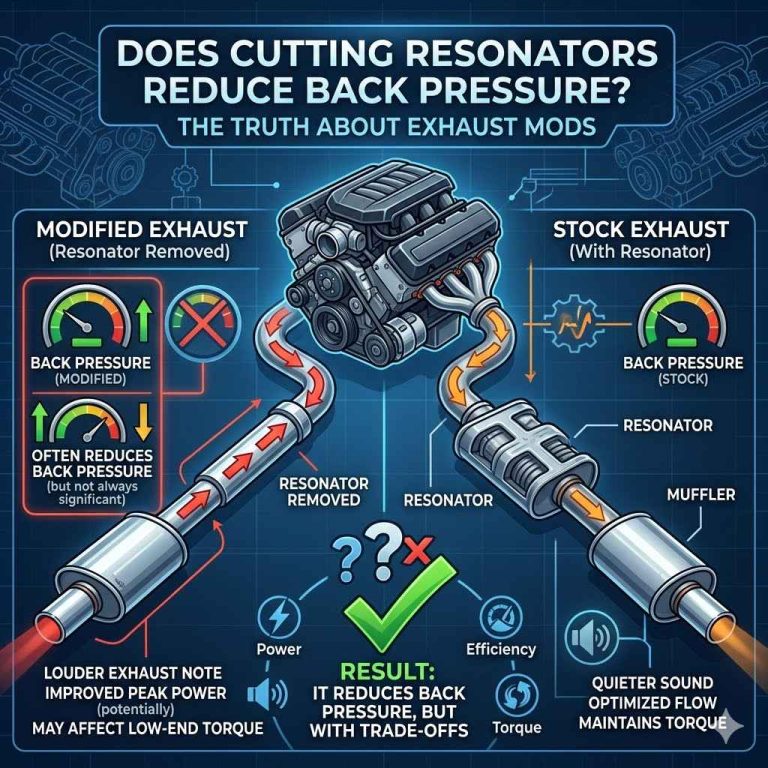 Does Cutting Resonators Reduce Back Pressure?