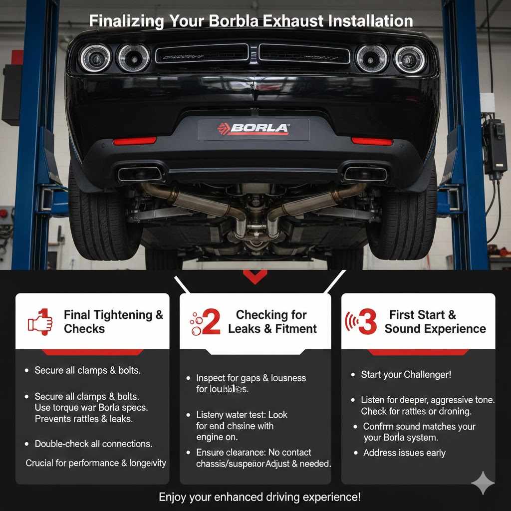 Finalizing the Borla Exhaust Installation