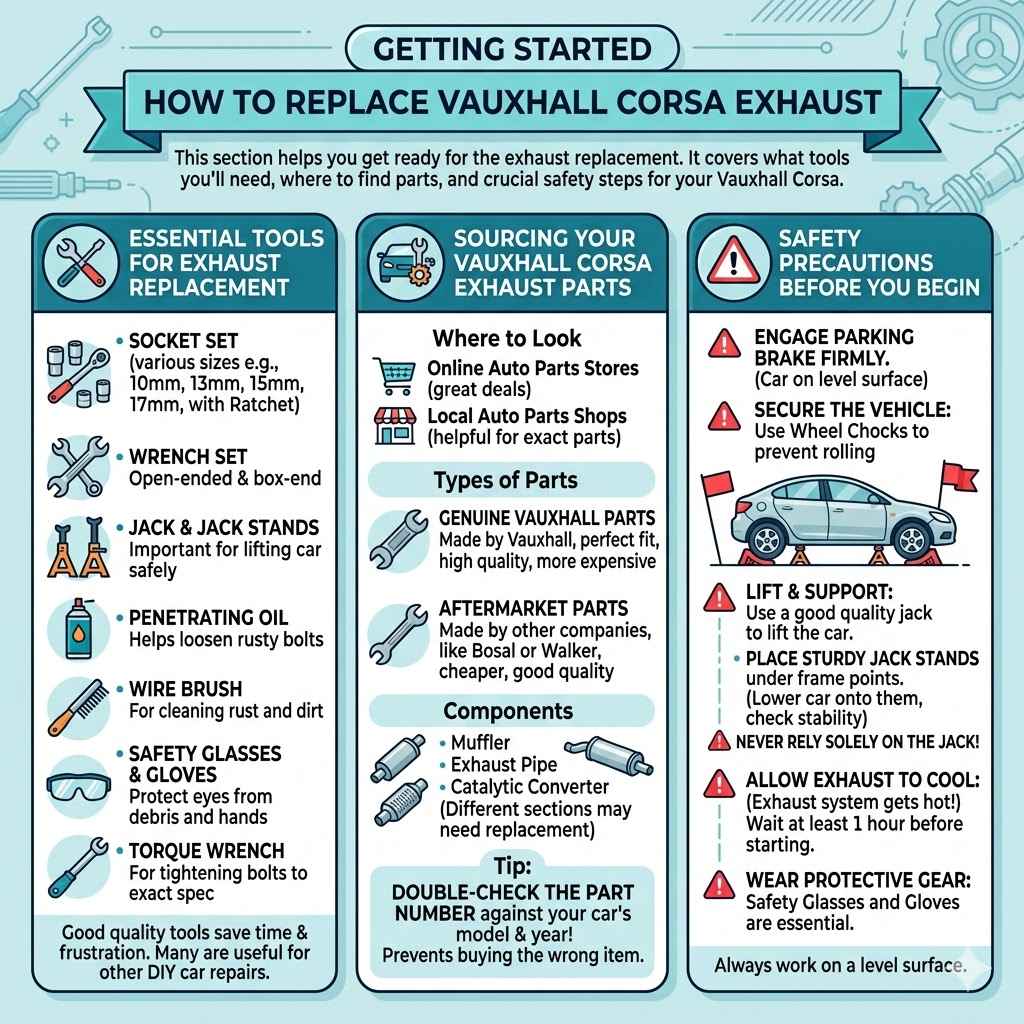 Getting Started How To Replace Vauxhall Corsa Exhaust