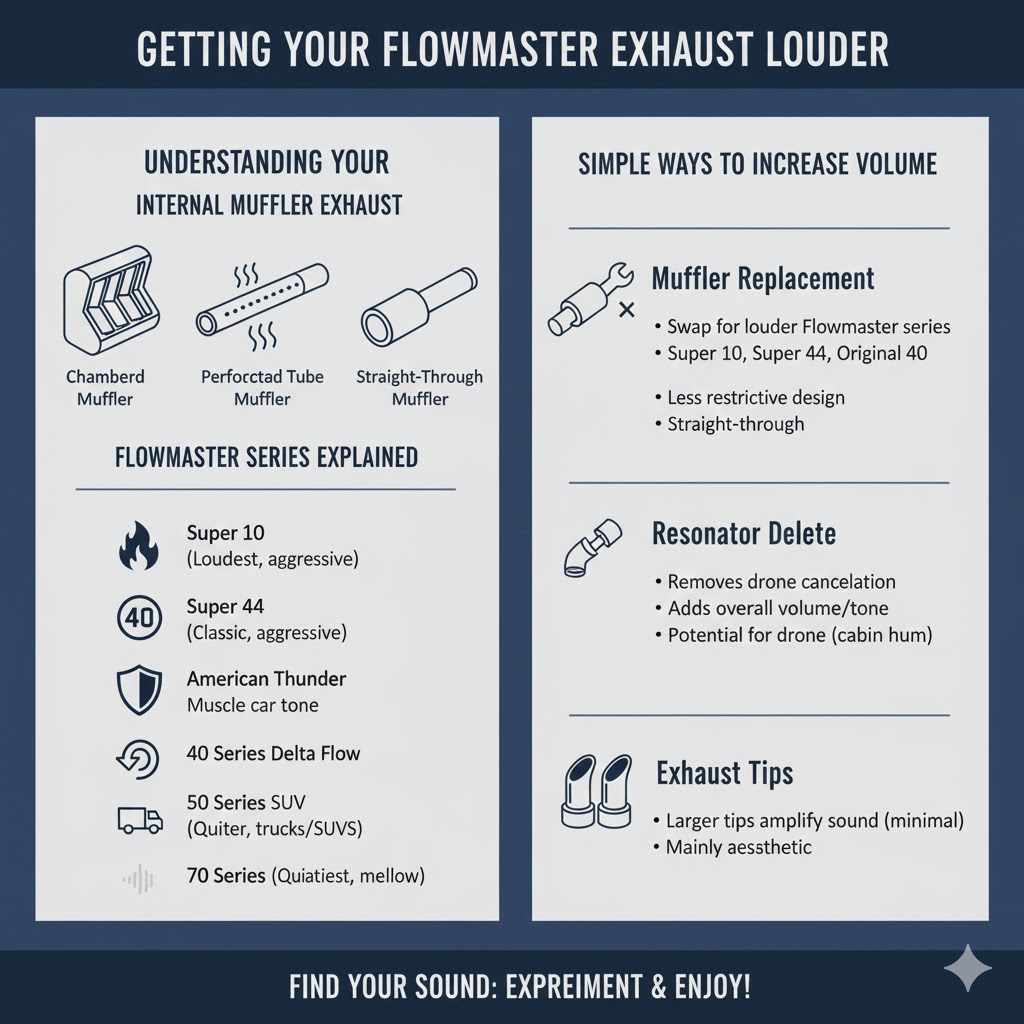 Getting Your Flowmaster Exhaust Louder

