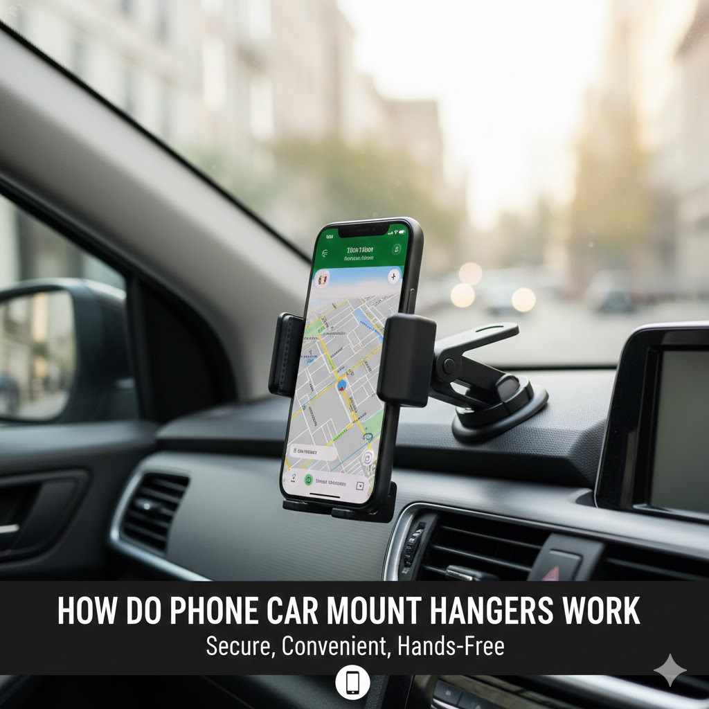 How Do Phone Car Mount Hangers Work