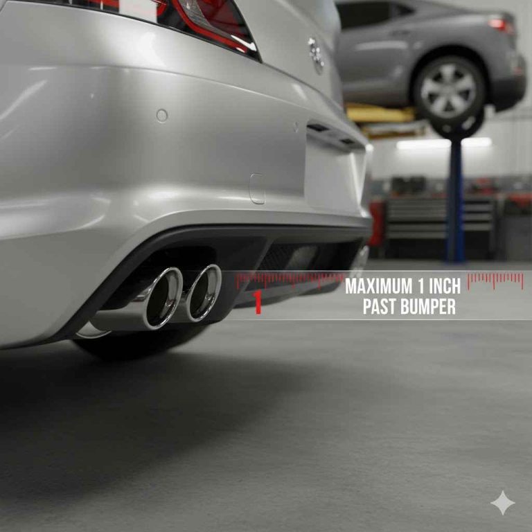 How Far Past Bumper Should Exhaust Tips Stick Out
