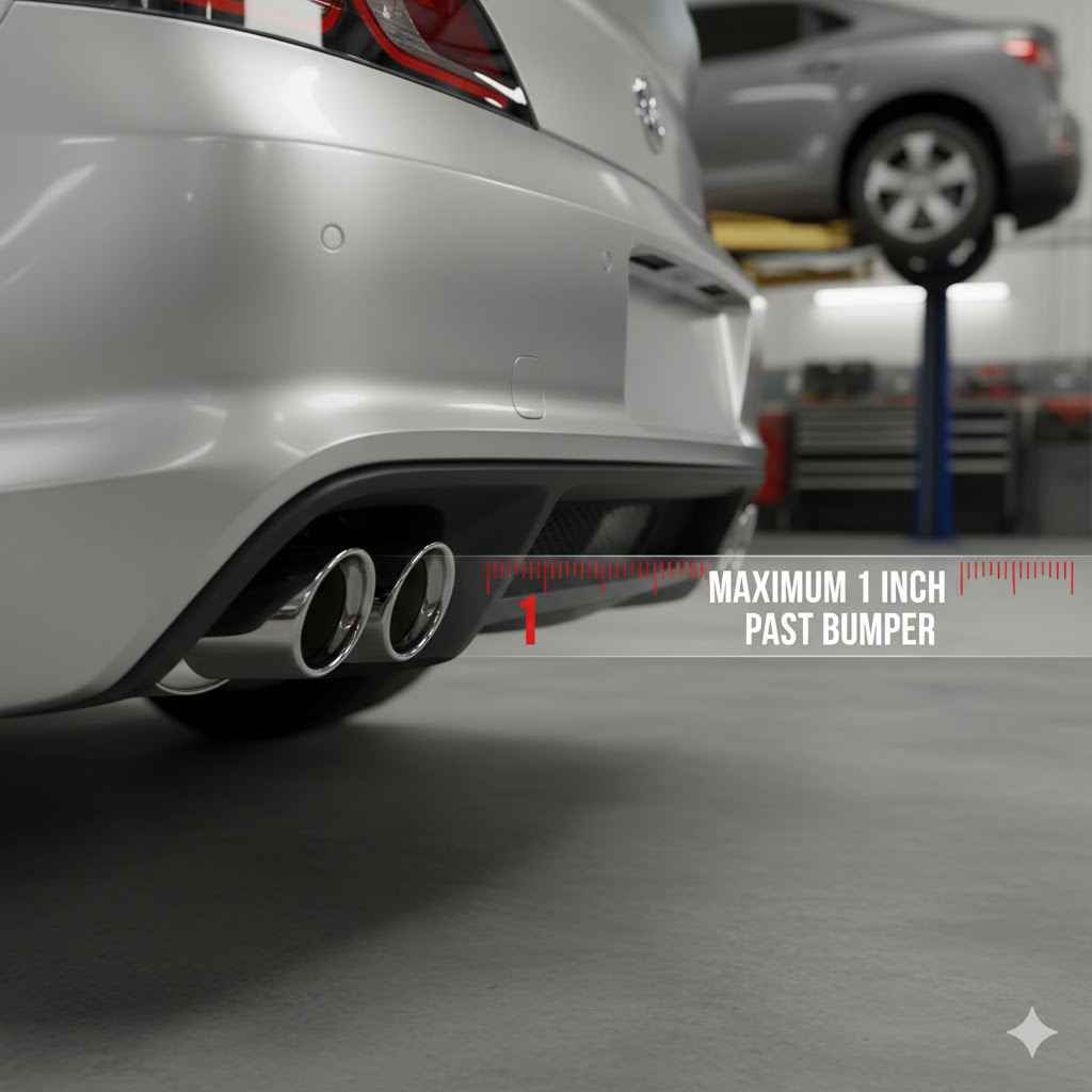 How Far Past Bumper Should Exhaust Tips Stick Out