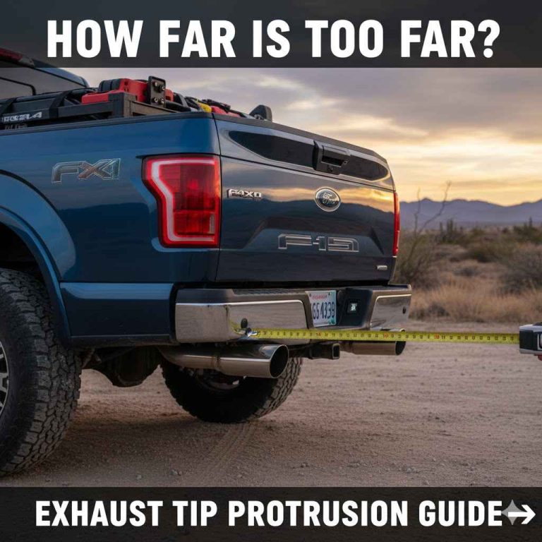 How Far Should Exhaust Tips Stick Out on a Truck
