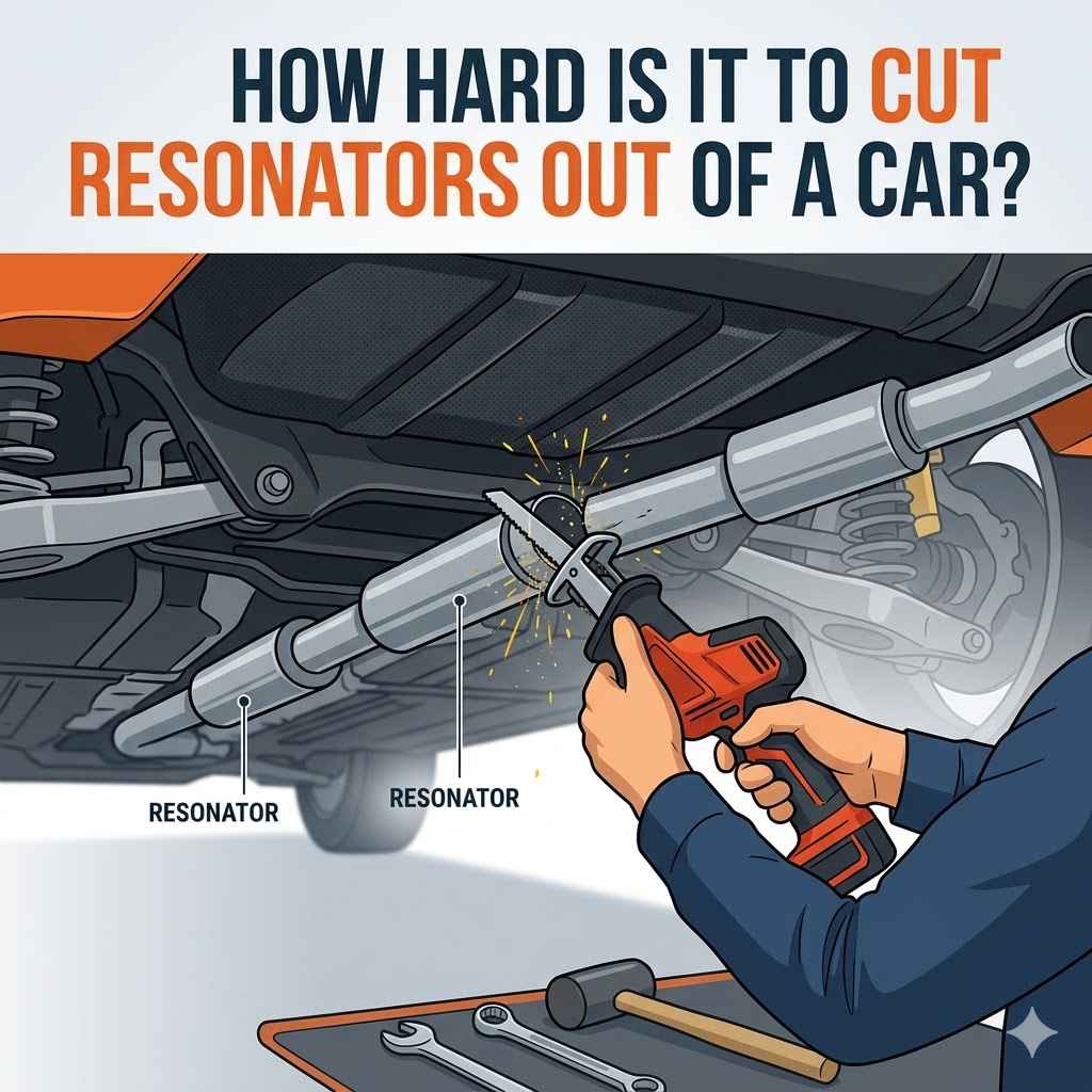 How Hard Is It to Cut Resonators Out of a Car?
