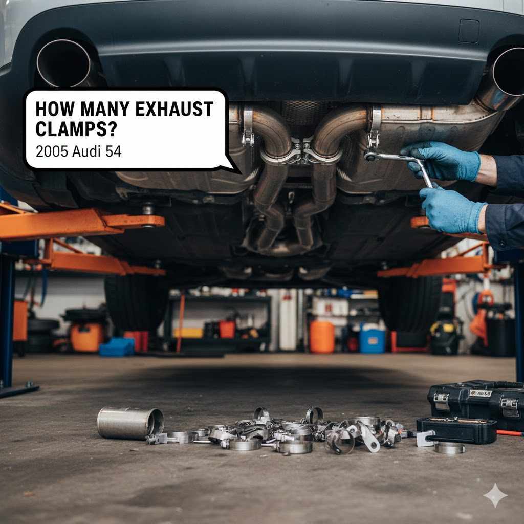 How Many Exhaust Clamps Does a 2005 Audi S4 Need