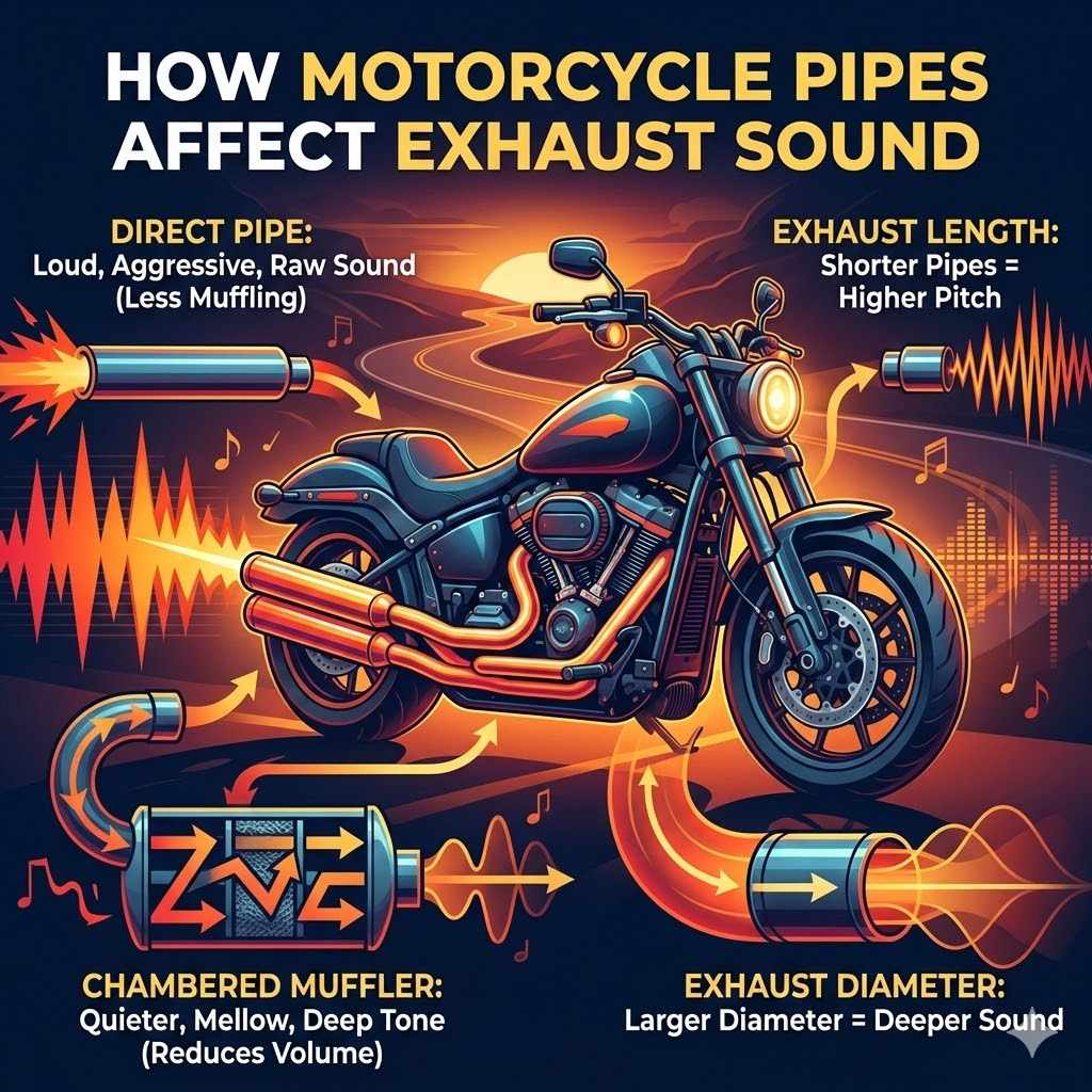 How Motorcycle Pipes Affect Exhaust Sound
