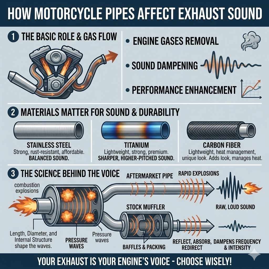 How Motorcycle Pipes Affect Exhaust Sound