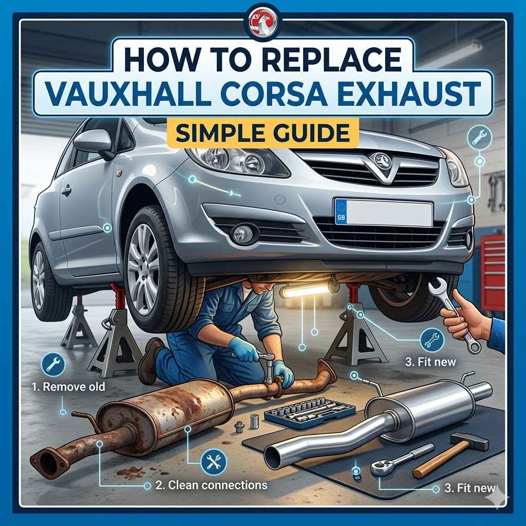 How To Replace Vauxhall Corsa Exhaust Simple Guide