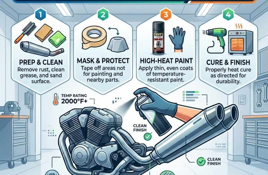 How To Spray Paint A Motorcycle Exhaust Cleanly