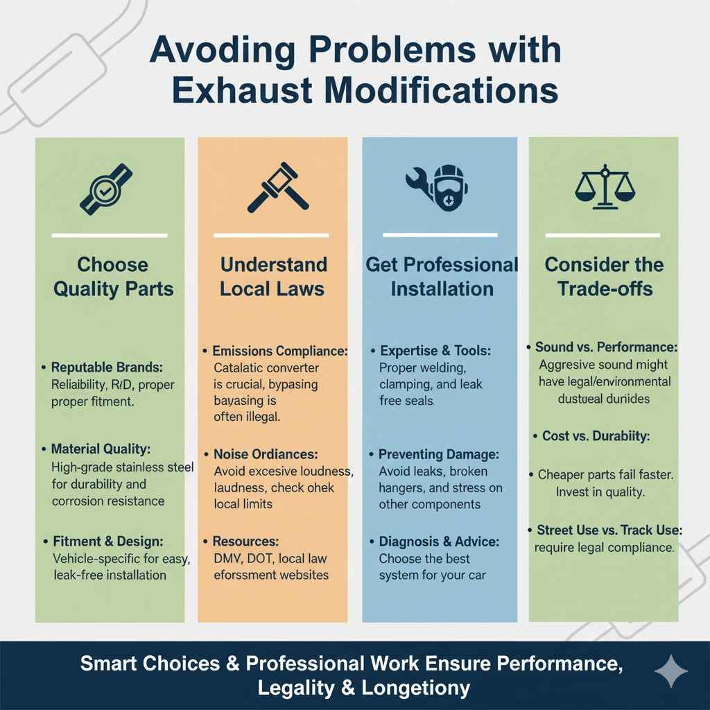 How to Avoid Problems with Exhaust Modifications