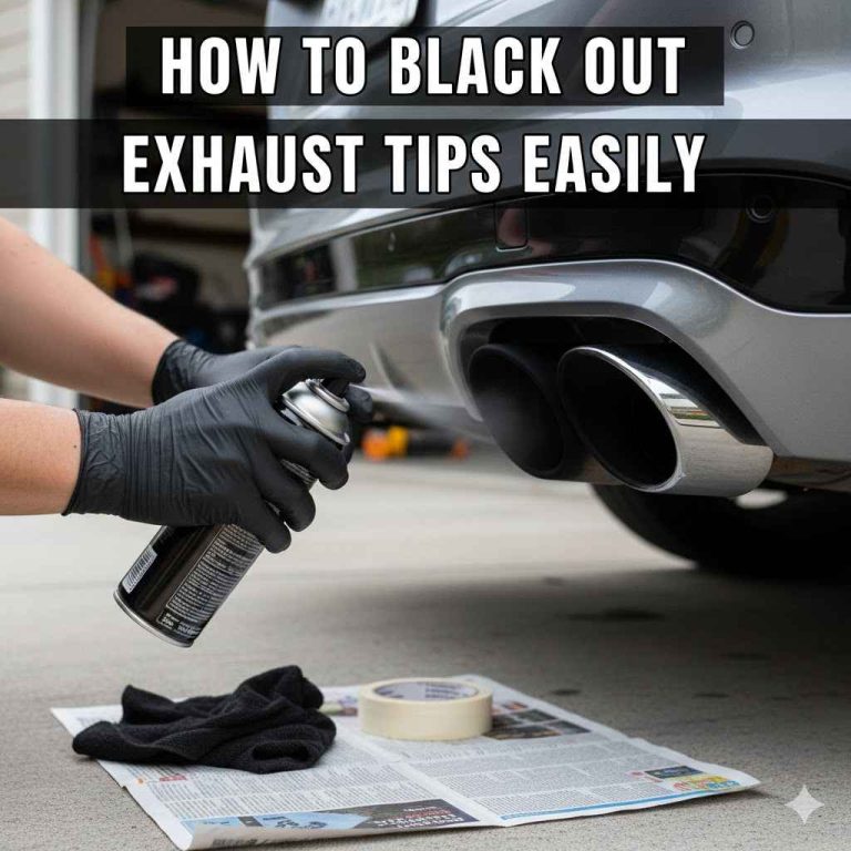 How to Black Out Exhaust Tips Easily