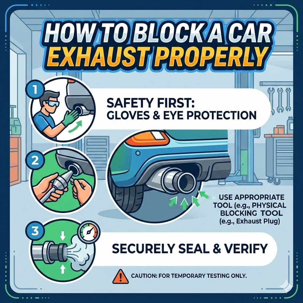 How to Block a Car Exhaust Properly