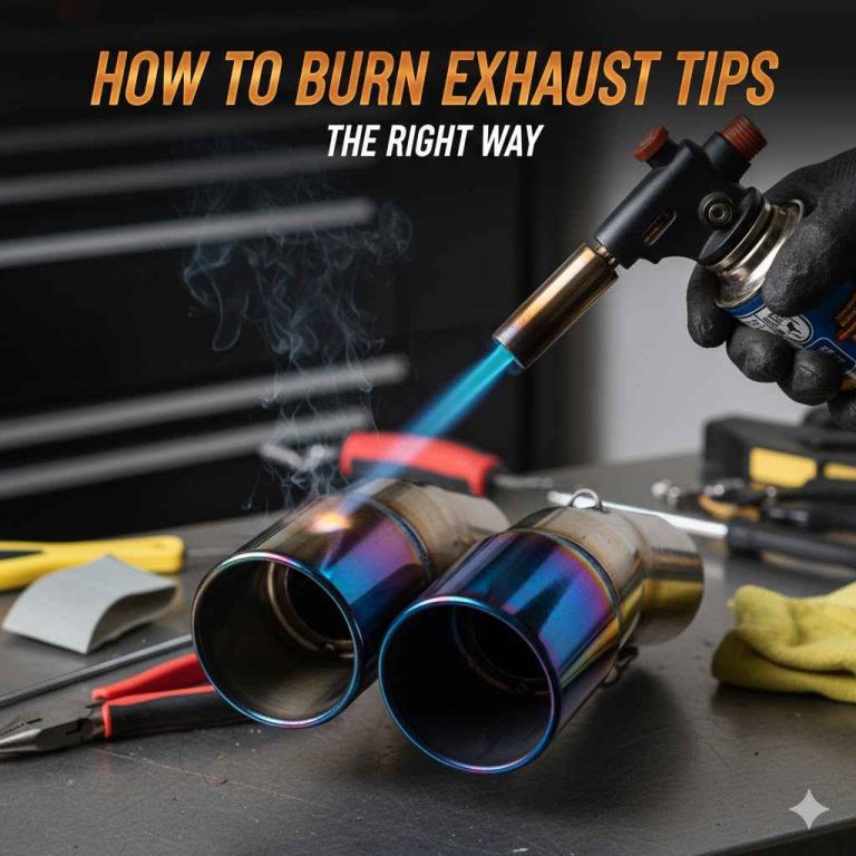 How to Burn Exhaust Tips the Right Way