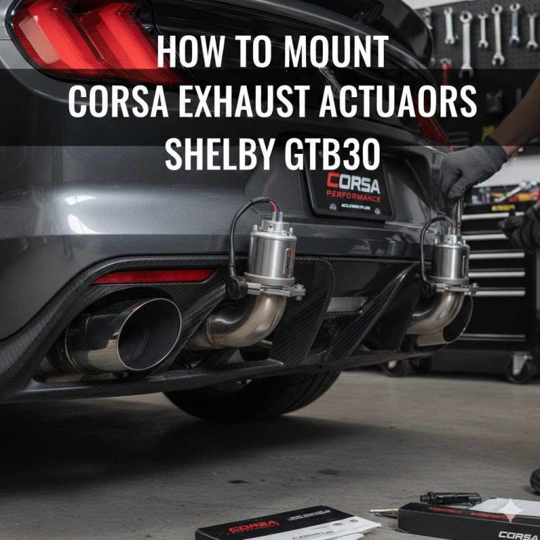 How to Mount Corsa Exhaust Actuators Shelby GT350
