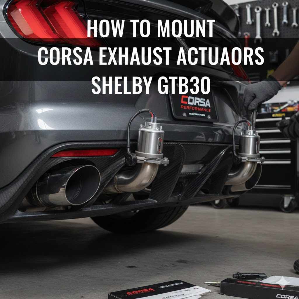 How to Mount Corsa Exhaust Actuators Shelby GT350