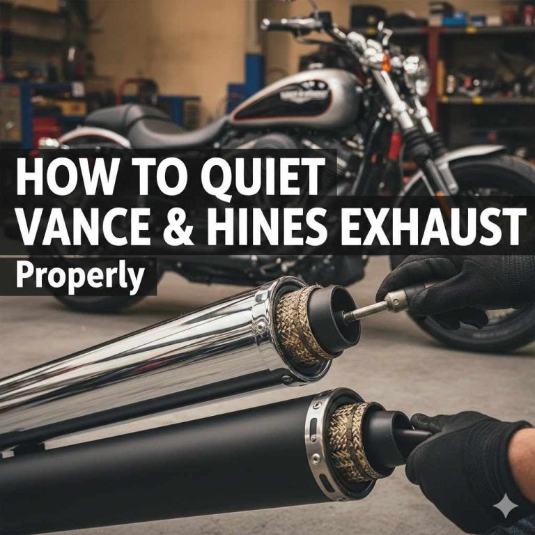 How to Quiet Vance & Hines Exhaust Properly