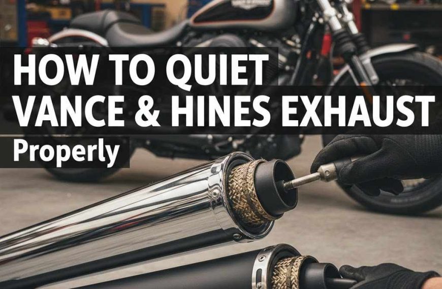 How to Quiet Vance & Hines Exhaust Properly