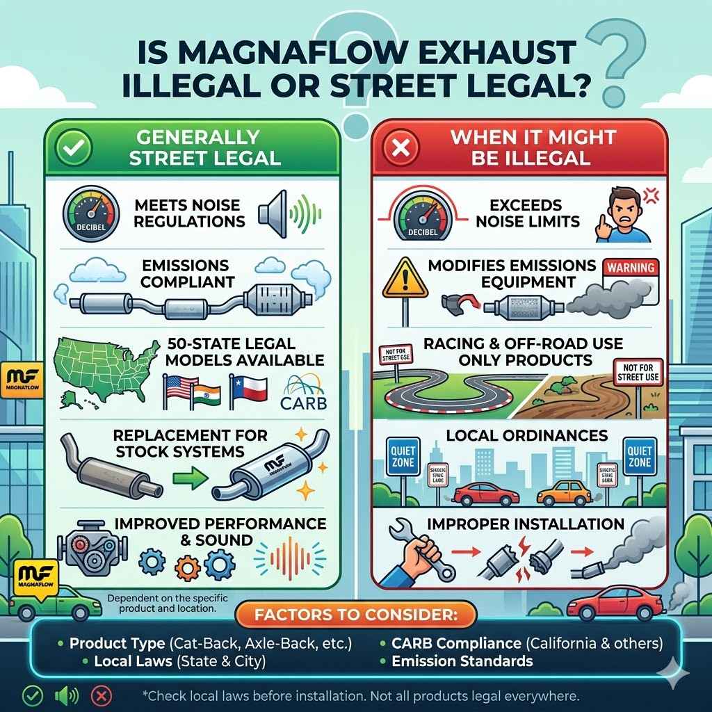 Is MagnaFlow Exhaust Illegal or Street Legal