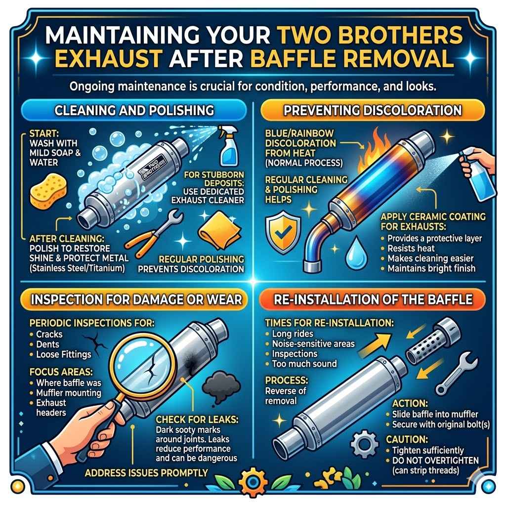 Maintaining Your Two Brothers Exhaust After Baffle Removal