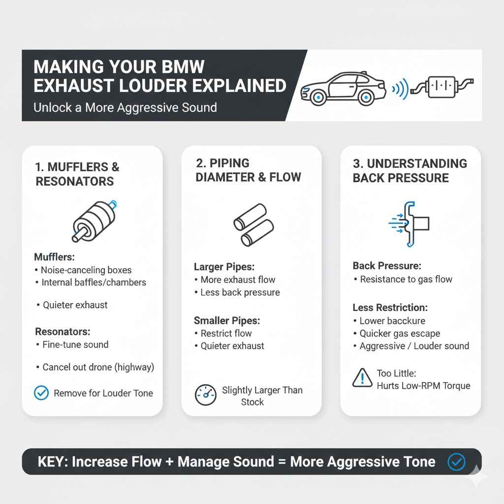 Making Your BMW Exhaust Louder Explained