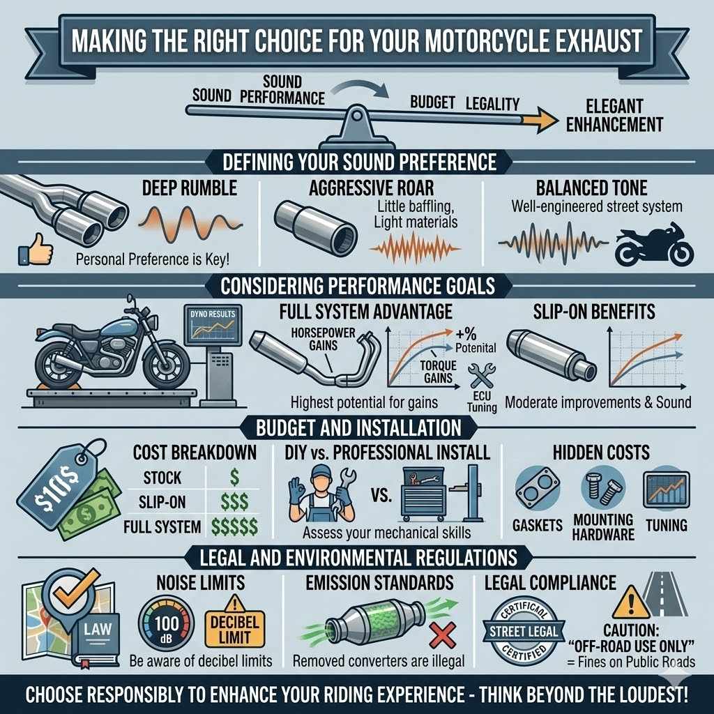 Making the Right Choice for Your Motorcycle Exhaust