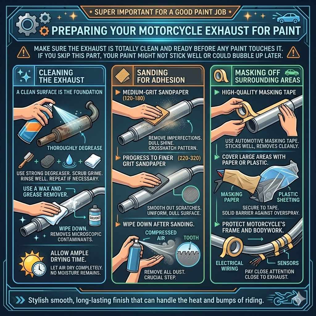 Preparing Your Motorcycle Exhaust For Paint