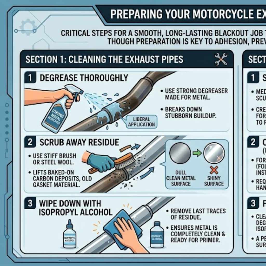 Preparing Your Motorcycle Exhaust for Blackout