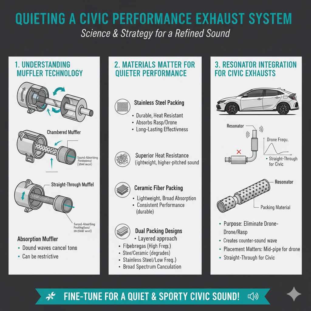 Quieting A Civic Performance Exhaust System

