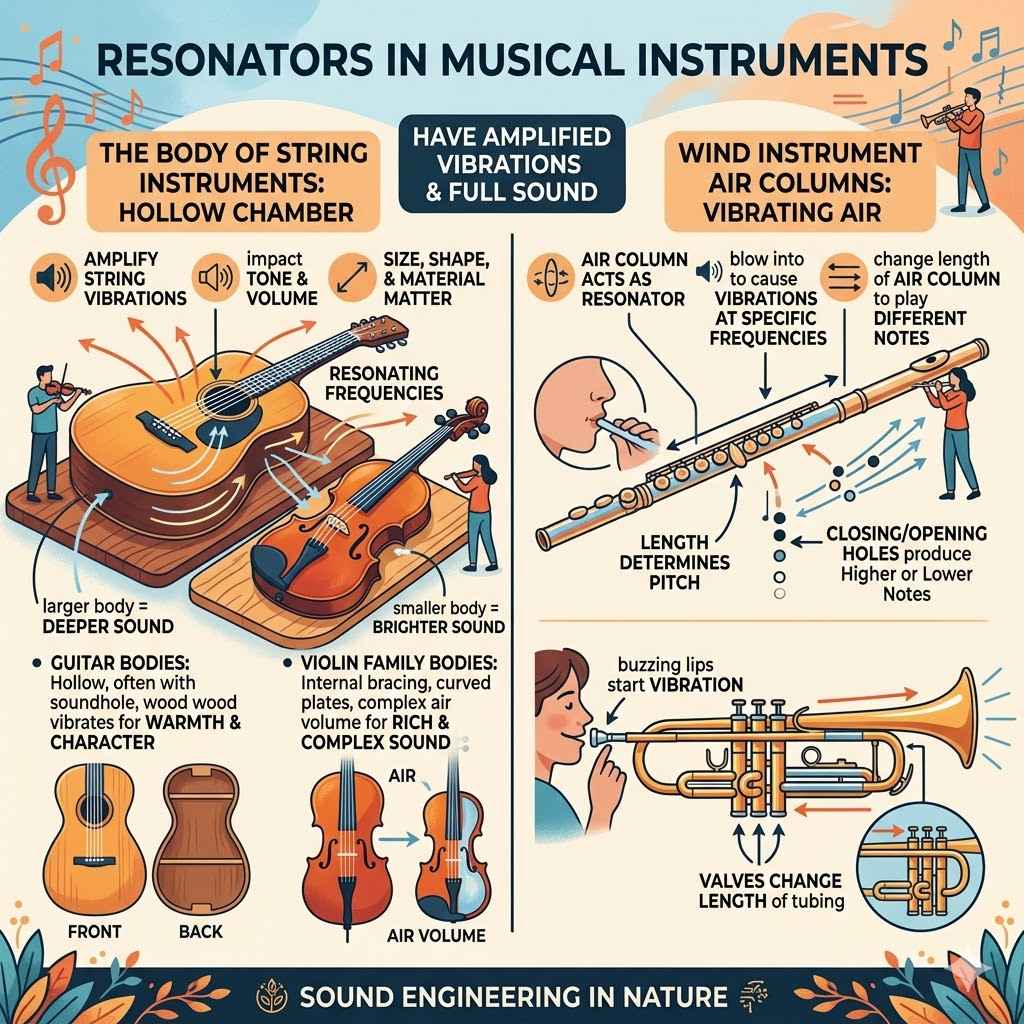 Resonators in Musical Instruments