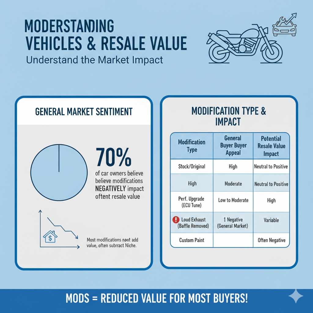 Statistics on Modified Vehicles and Resale Value