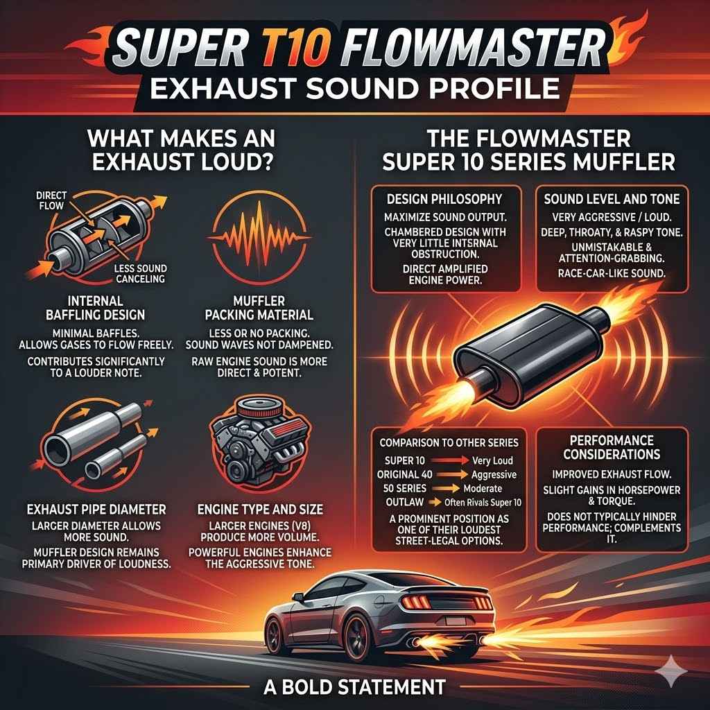 Super T10 Flowmaster Exhaust Sound Profile