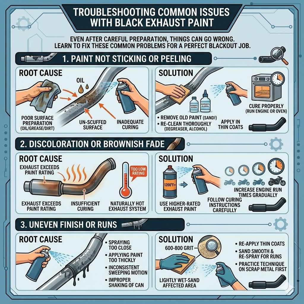 Troubleshooting Common Issues with Black Exhaust Paint