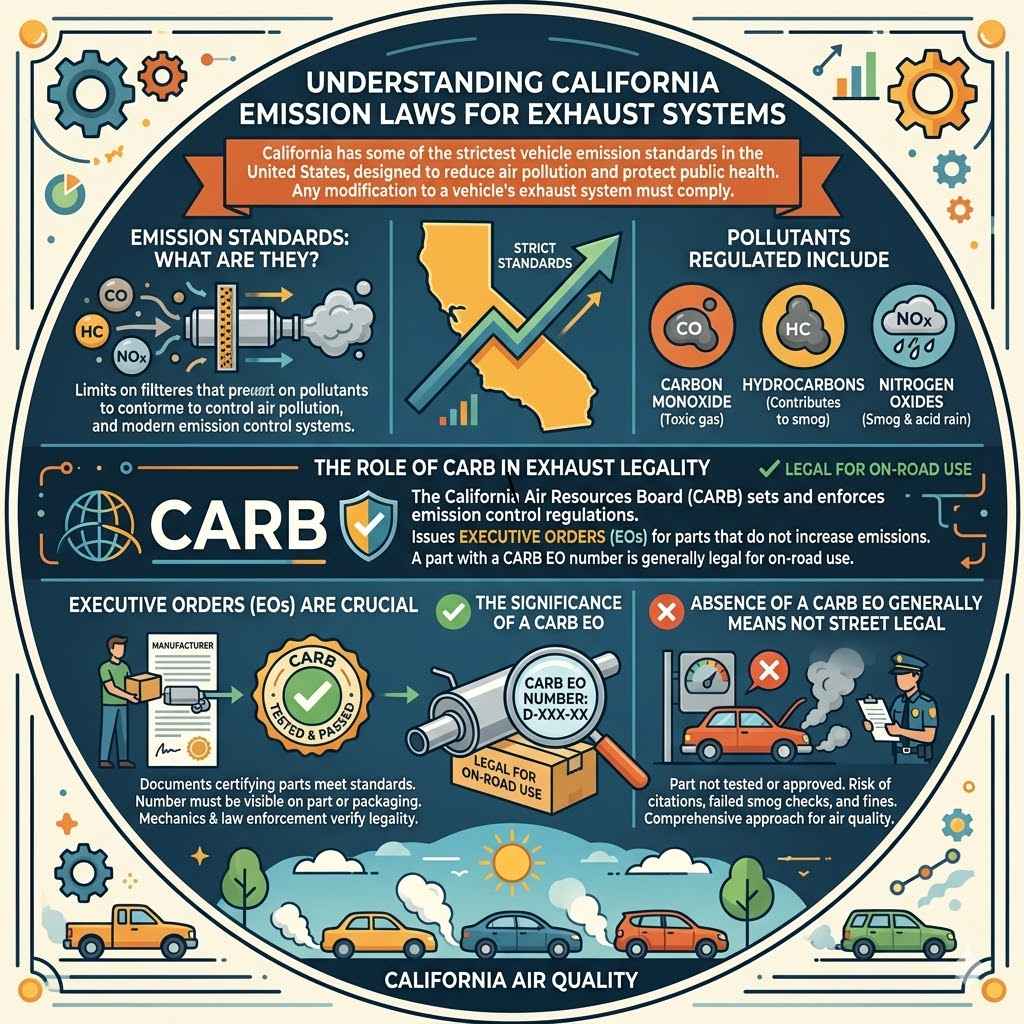 Understanding California Emission Laws for Exhaust Systems

