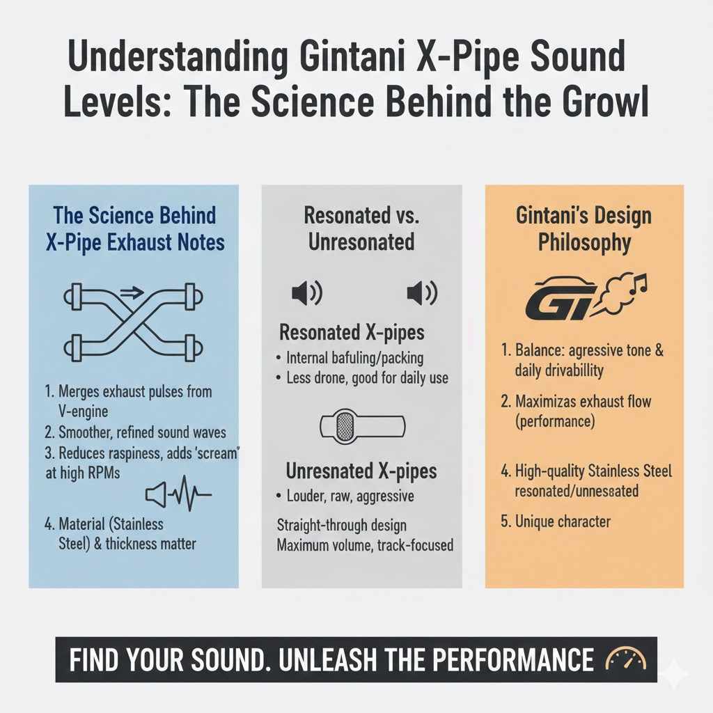 Understanding Gintani X-Pipe Sound Levels