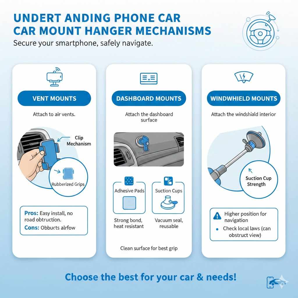 Understanding Phone Car Mount Hanger Mechanisms

