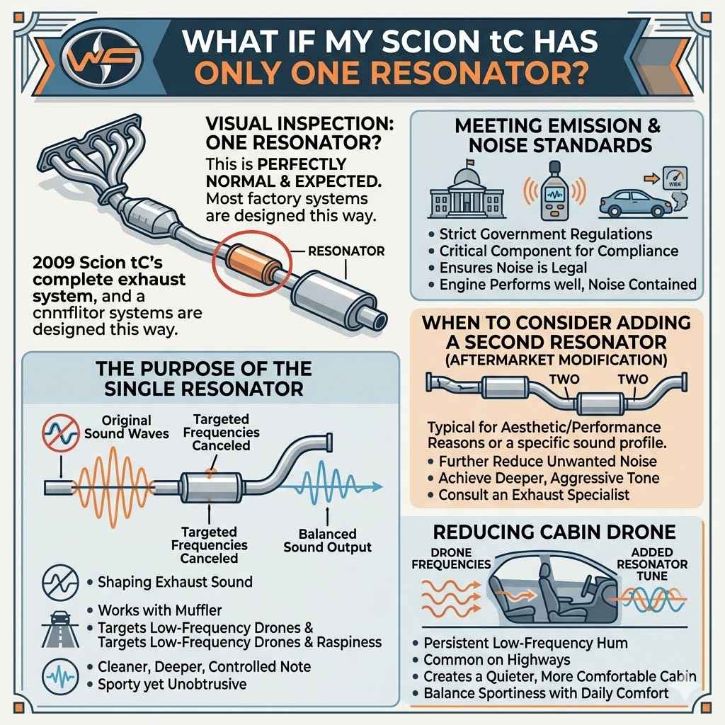 What if My Scion tC Has Only One Resonator