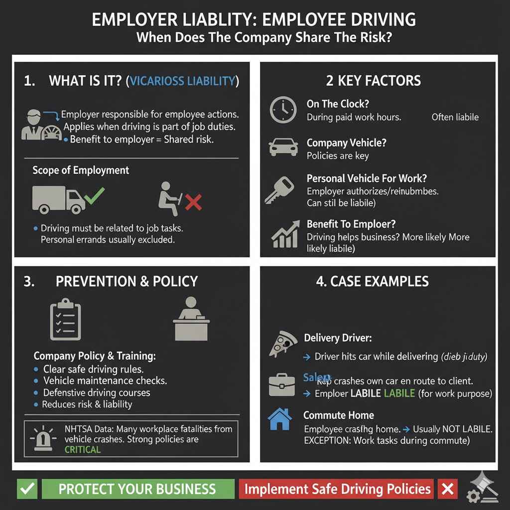 When Employers Are Responsible For Employees Driving At Work