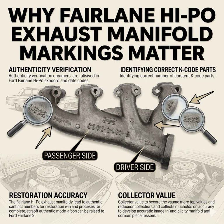 Why Fairlane Hi-Po Exhaust Manifold Markings Matter