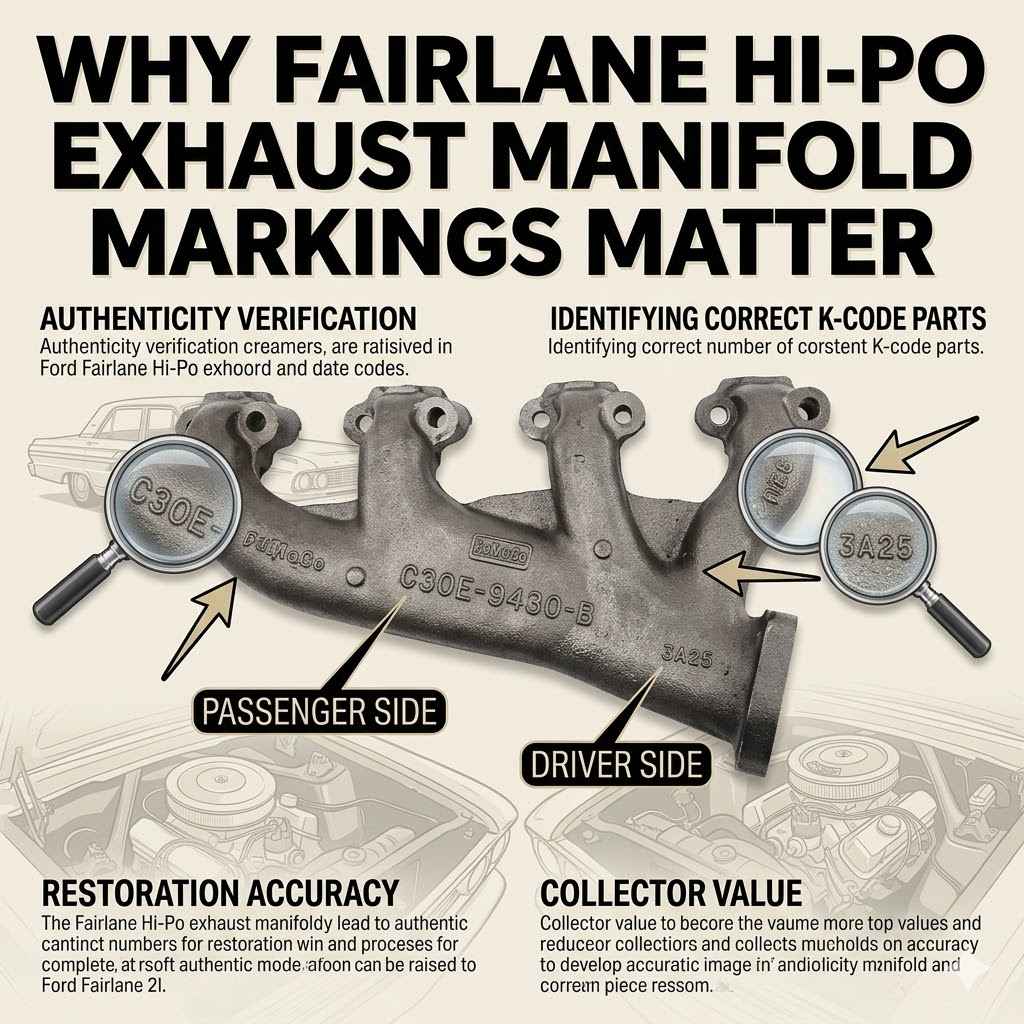 Why Fairlane Hi-Po Exhaust Manifold Markings Matter