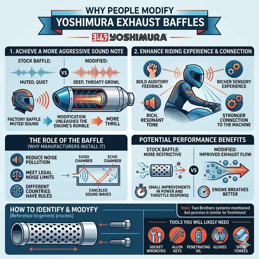 Why People Modify Yoshimura Exhaust Baffles