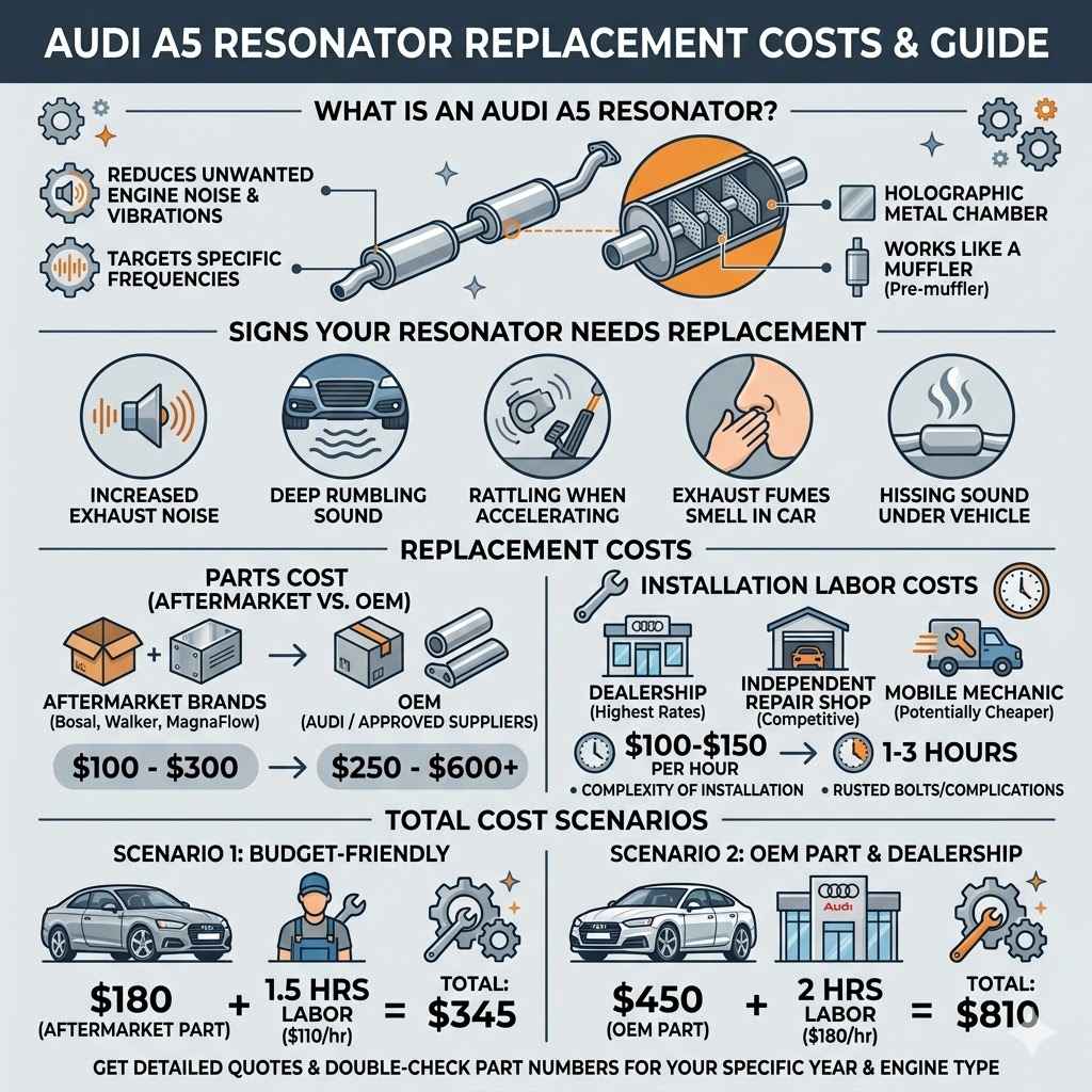 Audi A5 Resonator Replacement Costs