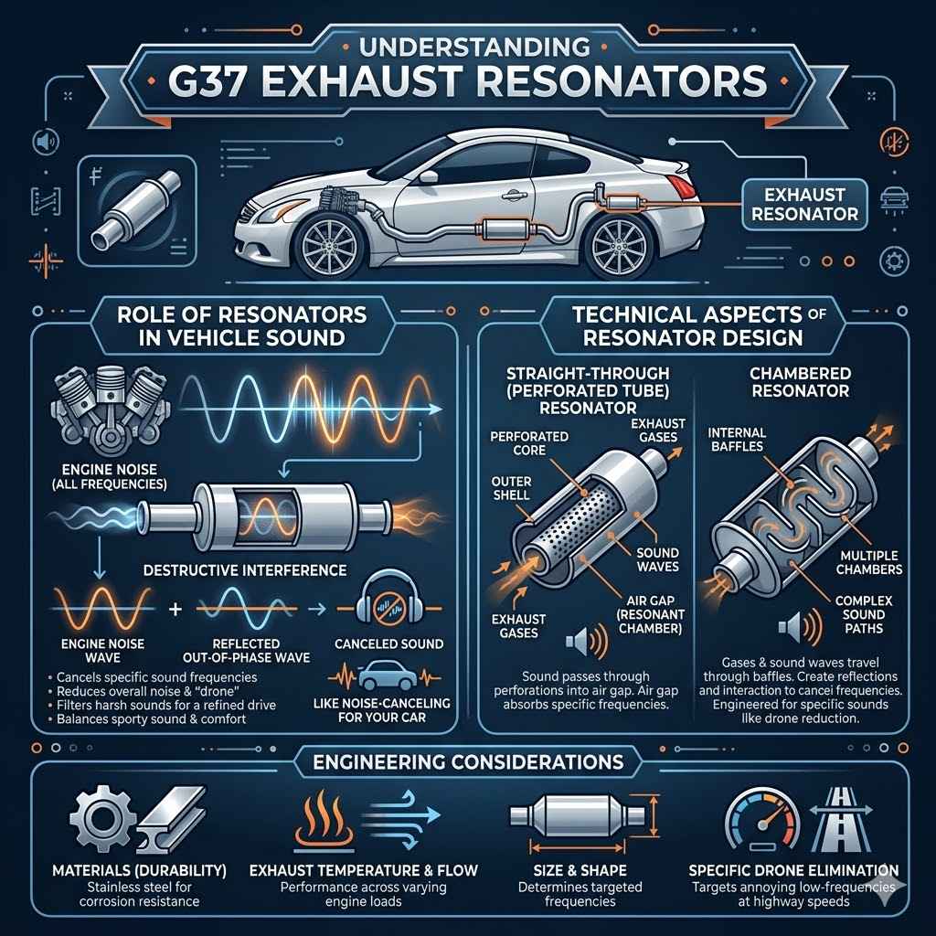 Understanding G37 Exhaust Resonators
