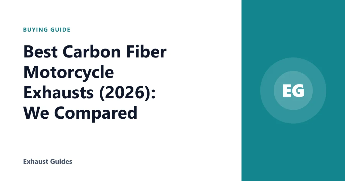 Best Carbon Fiber Motorcycle Exhausts (2026): We Compared