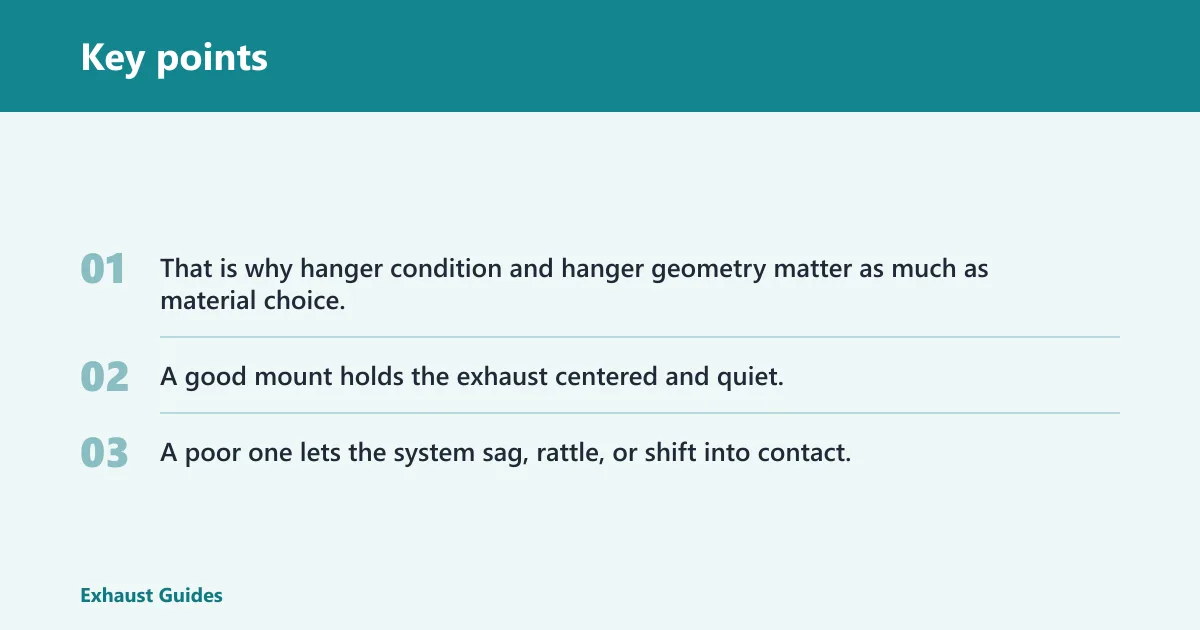 Key points: What is an exhaust hanger?