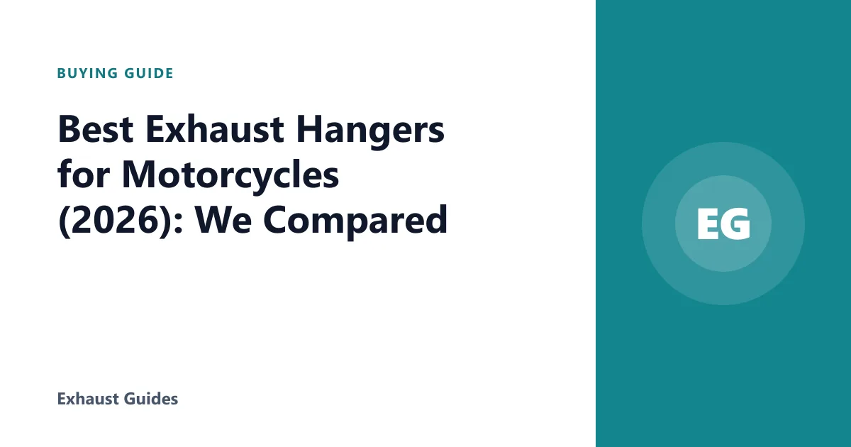 Best Exhaust Hangers for Motorcycles (2026): We Compared